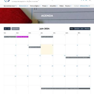 Baptises agenda